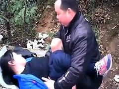 Slutty Asian wife gets nailed by her lover in the outdoors