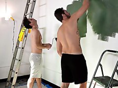 Nude gay lovers offer a great view of their dirty anal kink