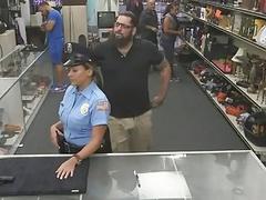 Latina police officer pawned her pussy