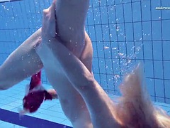 elena proklova underwater mermaid in pink dress
